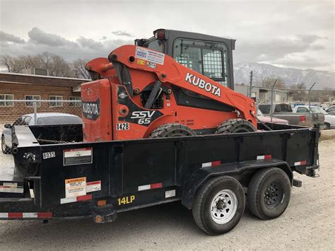 dump trailer hold skid steer|skid steer trailer attachment.